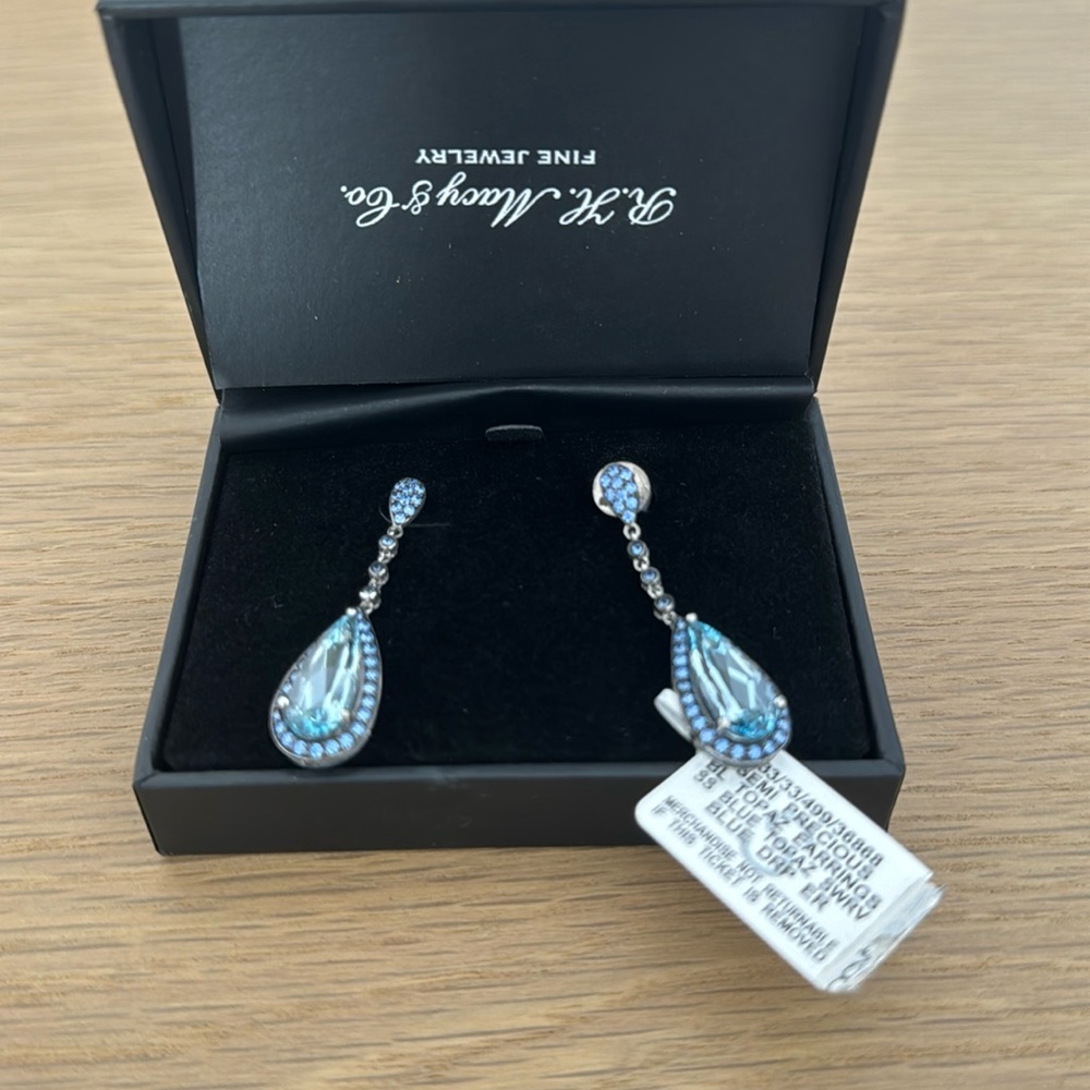 Blue Topaz Earrings